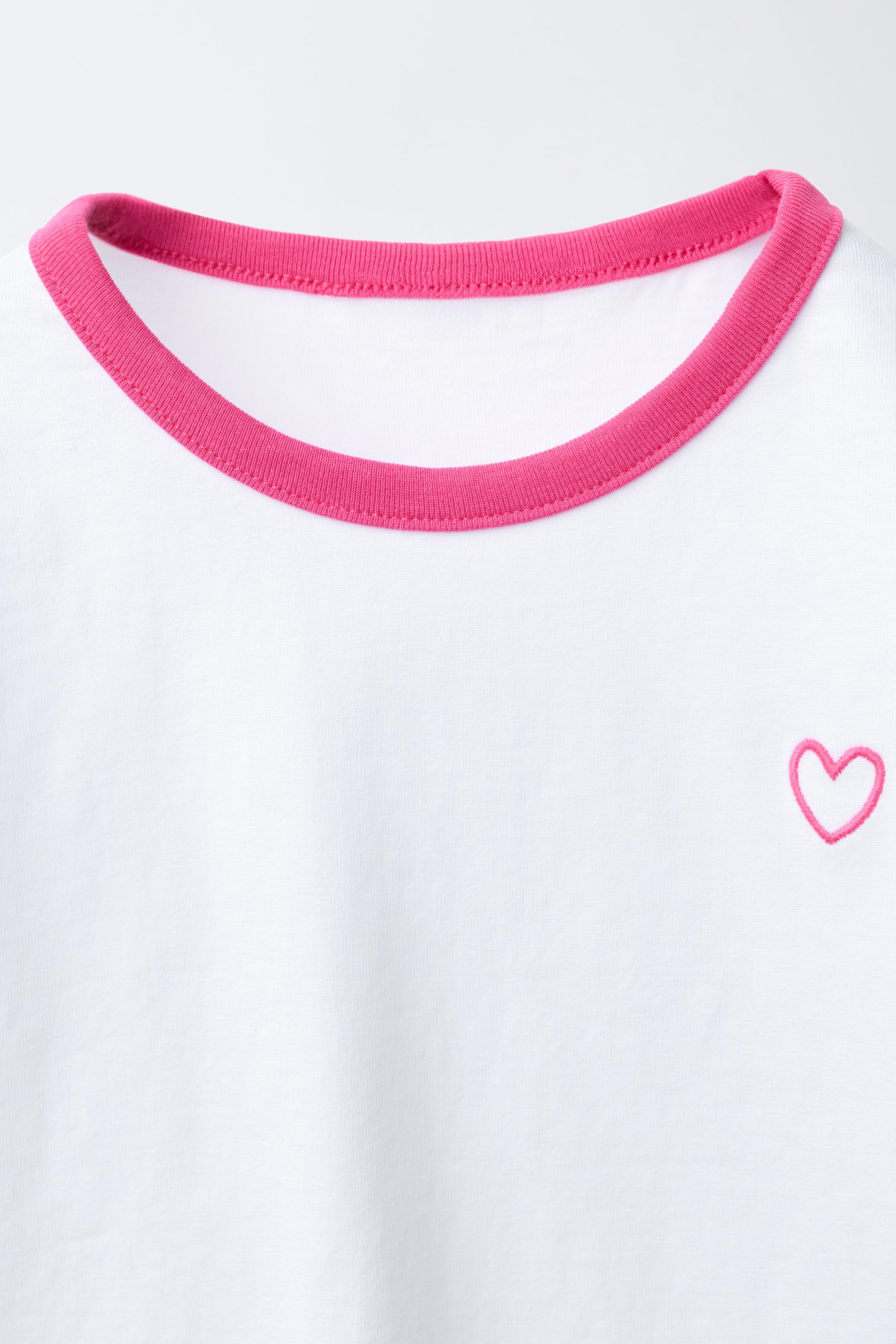HEART T-SHIRT AND CYCLING SHORTS SET